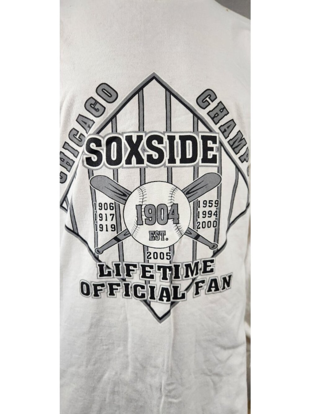 AAA Chicago White Sox 2005 World Series Official Fan 2XL 2XLARGE T Shirt Top - Picture 7 of 8